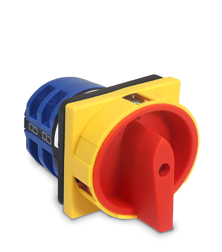 CHAVE ROTATIVA LW28GS-32A LIGA/DESLIGA TETRAPOLAR 32A - PARA PORTA DE PAINEL COM DISPOSIÇÃO PARA CADEADO SIBRATEC°°