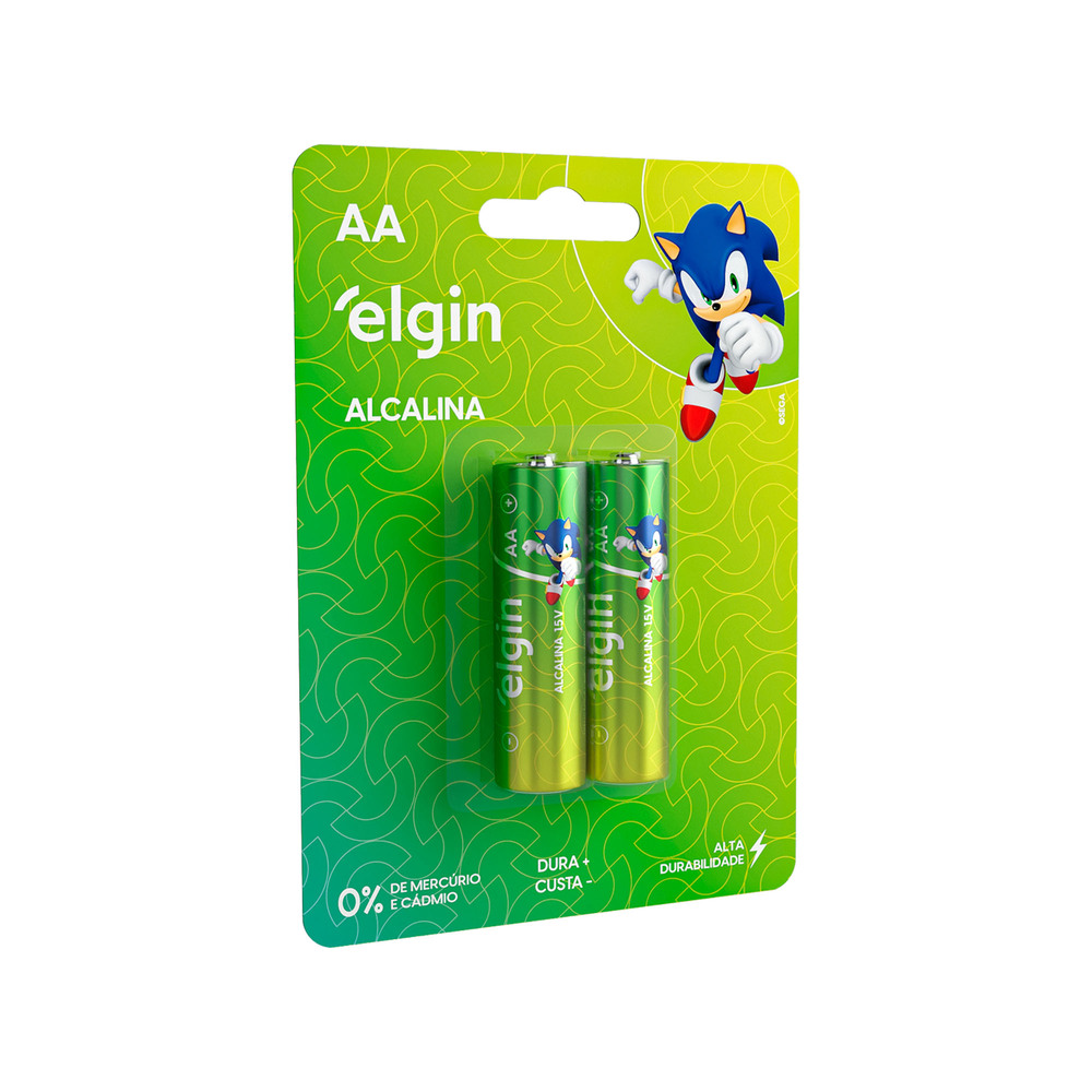 BLISTER PILHA  8A 8AAA  ALCALINA ELGIN °°