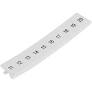 IDENTIFICADOR BORNE IDB 5x5mm TIPO WEG-BTW BRANCO POLIAMIDA PA6.6,CARTELA COM 50Un,1-50 GRAVADO NA HORIZONTAL WEG°°