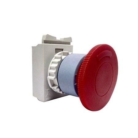 BOTAO CEW-BCTM1-01000000 COGUMELO COM TRAVA ECONOMICO PADRAO VERMELHO 22 MM DE RESINA TERMOPLASTICA UI=690 VOLTS WEG°°