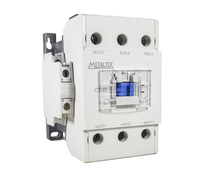 CT85-L5-322 CONTATOR TRIPOLAR 85A/AC3 - 380VCA - 2NA+2NF METALTEX°°