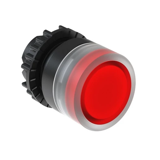 BOTAO CSW-BFI1-01000000- FE26-3VF FACEADO ILUMINADO PULSADOR VERMELHO 22 mm DE RESINA TERMOPLASTICA 24V 50/60Hz-CC WEG°°