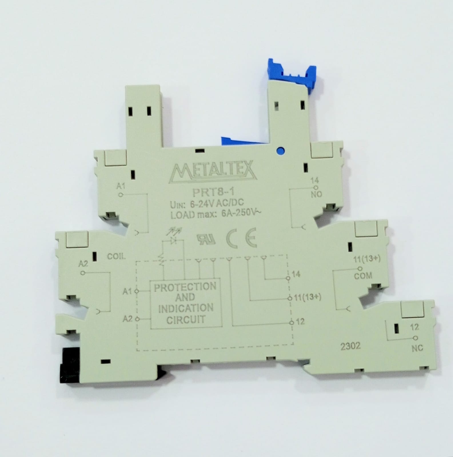 PRZM-1R-24 INTERFACE RELE 1 REV. 24V ESTREITO ( SEM RELE ) METALTEX°°