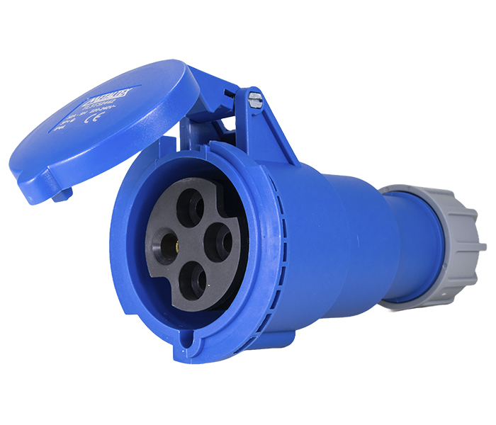 Tl3T32442 Acoplamento Industrial 32A 3P+E-9H - Azul - IP44 METALTEX°°