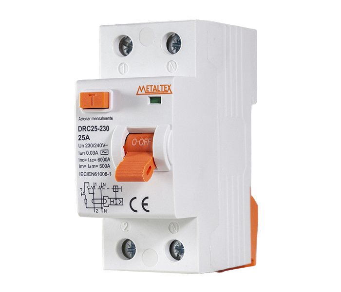 INTERRUPTOR DIFERENCIAL BIPOLAR - 300MA 25A METALTEX°°
