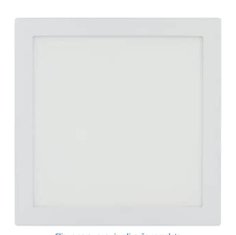 PAINEL EMBUTIR LED AL QUADRADO 24W 3000K ULTRAFINO BELLALED BELLA ILUMINAÇÃO°°