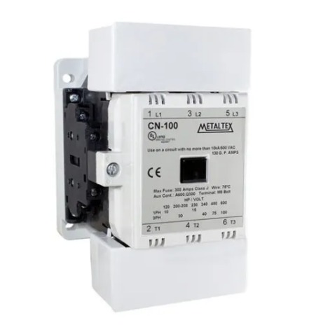 CN-100H-E5-3A2A2B CONTATOR TRIPOLAR 110VCA 105A 2NA+2NF METALTEX °°
