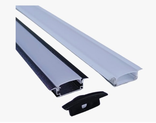 PERFIL LED DE EMBUTIR 24MM ALUMINIO P FITA LED 2 METROS °°