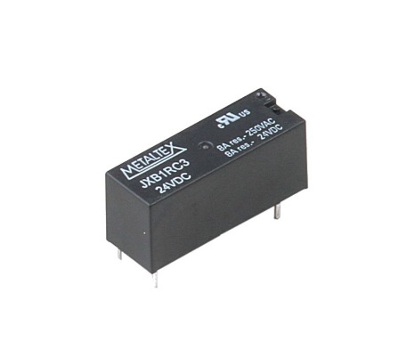 JXB1RC3 RELÉ MINIATURA DE POTÊNCIA 1 REV - BOBINA DE 24VCC - CAPACIDADE DE 8A METALTEX °°
