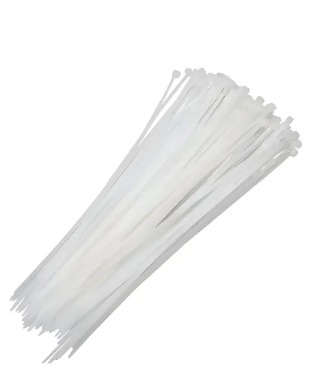 ABRAÇADEIRAS EM NYLON 300 X 7,2MM 100 UNIDADES INCOLOR  METALTEX°°