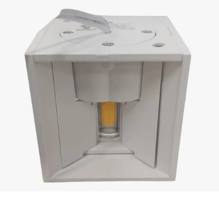 MINI ARANDELA LED 2W BRANCA CUBO DECORATIVO DE PAREDE MTX°°
