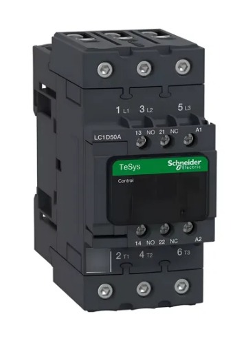 CONTATOR TRIPOLAR 50A 1NA+1NF 200VAC LC1D50AM7C SCHNEIDER°°