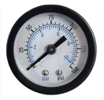 MANOMETRO HORIZONTAL 40 MM ROSCA 1/8 ESCALA 0 A 10 Bar °°