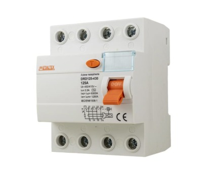 DRD125-430 	INTERRUPTOR DIFERENCIAL 4P-300MA 125A METALTEX°°