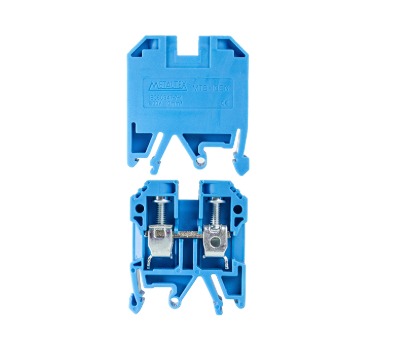 MTB10EN-AZ 	CONECTOR DE PASSAGEM 10MM P/ TRILHOS TS32 E TS35 - AZUL METALTEX°°