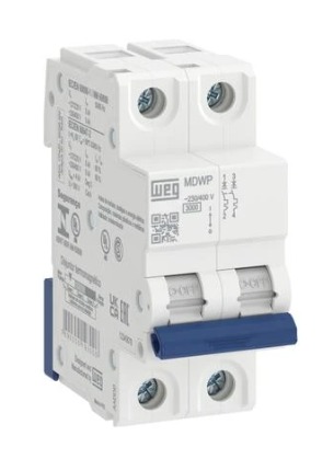 MINIDISJUNTOR MDWP-C6-2 Curva C 6A 2 polos WEG°°