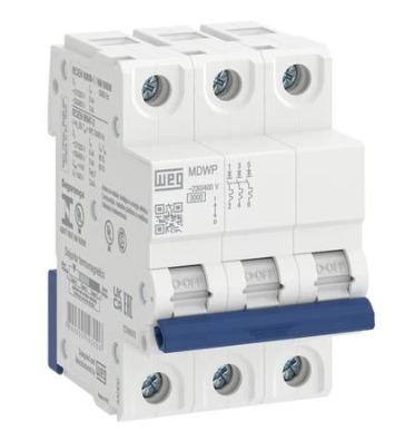 MINIDISJUNTOR MDWP-C2-3 Curva C 2A 3 polos WEG°°