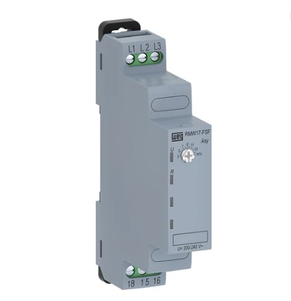 RELE MONITORAMENTO RMW17-FSF01D97 FALTA/SEQUÊNCIA FASE 1 NA/NF 380-480V 50/60HZ WEG°°