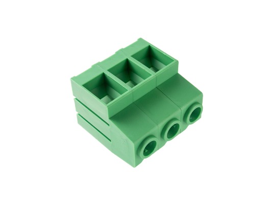 BR1503V BORNE PARA PCI, 3 VIAS, 180 GRAUS, PASSO 10,16MM, VERDE METALTEX ºº