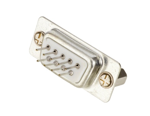 DBPCF-09K CONECTOR DB PARA PCI, 9 VIAS, FÊMEA, 180 GRAUS, COM KIT DE RETENÇÃO FÊMEA METALTEX°°