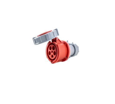 TL3T63653 PLUG FEMEA 63A 3P+N+E-6H VERMELHO IP67 METALTEX °°