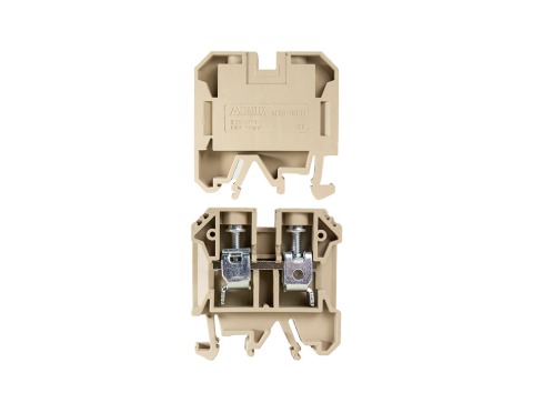 MTB16EN CONECTOR DE PASSAGEM 16MM P/ TRILHOS TS32 E TS35 - BEGE METALTEX°°