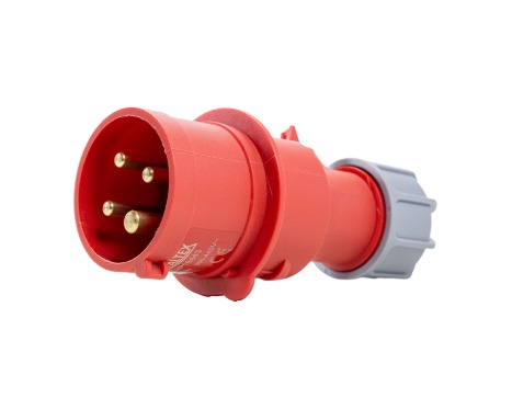 TL3P16443 PLUG MACHO 16A 3P+E-6H VERMELHO IP44 METALTEX°°