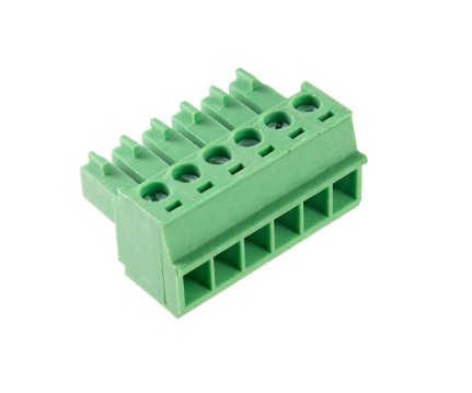 BR7F2-06 BORNE PLUG PARA CABO, 6 VIAS, PASSO 3,81MM, VERDE METALTEX°°