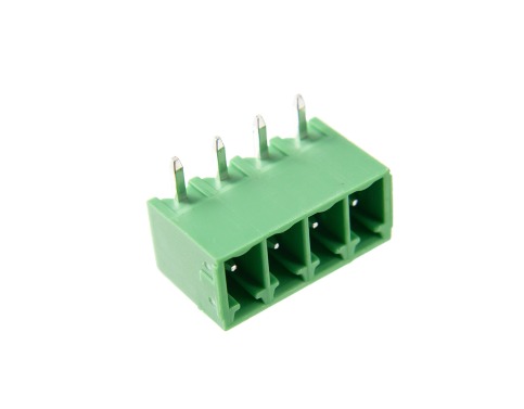 BR7MN2-04 BORNE RECEPTÁCULO PARA PCI, 4 VIAS, 90 GRAUS, PASSO 3,81MM, VERDE METALTEX  °°