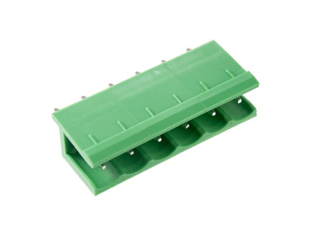 BR8MC1-06 BORNE RECEPTÁCULO PARA PCI, 6 VIAS, 180 GRAUS, PASSO 5,08MM, LATERAL ABERTA, VERDE METALTEX °°