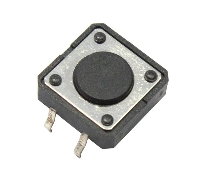 A07-1-4.3 CHAVE TÁCTIL 12X12MM, ALTURA TOTAL DE 4,3MM, FORÇA DE OPERAÇÃO 160 GRAMAS METALTEX  °°
