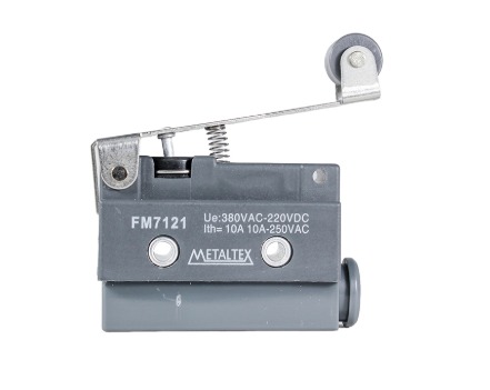 FM7121 CHAVE FIM DE CURSO PLÁSTICA - ATUADOR ALAVANCA C/ ROLETE METALTEX °°