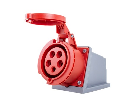 TL3S32453  TOMADA DE SOBREPOR 32A 3P+N+E-6H VERMELHO IP44 METALTEX °°