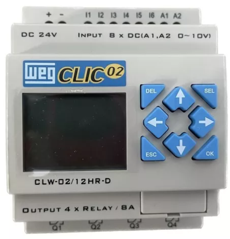 CONTROLADOR CLP-CLIC2 CLW-02 12HR-D 3RD 24VCC - WEG°°