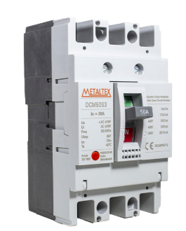 DCM50S3-50A DISJUNTOR CAIXA MOLDADA TRIPOLAR 25KA - 50A METALTEX°°