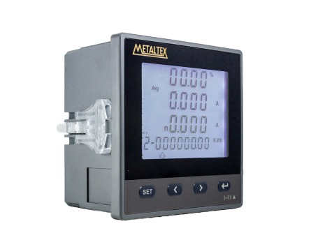 KWDT-M MULTIMEDIDOR DE ENERGIA TRIFÁSICA 96X96MM METALTEX°°