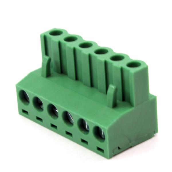 BR8F1-06 BORNE PLUG PARA CABO, 6 VIAS, PASSO 5,08MM, VERDE METALTEX °°