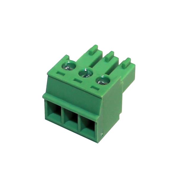 BR7F2-03 BORNE PLUG PARA CABO, 3 VIAS, PASSO 3,81MM, VERDE METALTEX °°