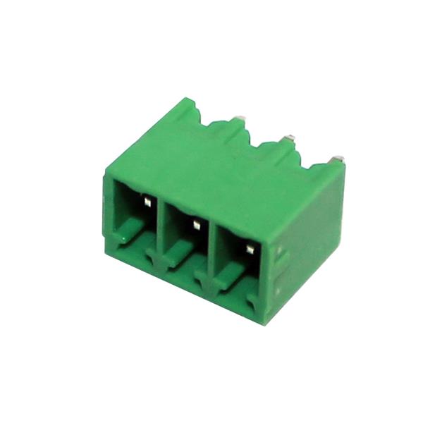 BR7MC2-03 BORNE RECEPTÁCULO PARA PCI, 3 VIAS, 180 GRAUS, PASSO 3,81MM,VERDE METALTEX°°