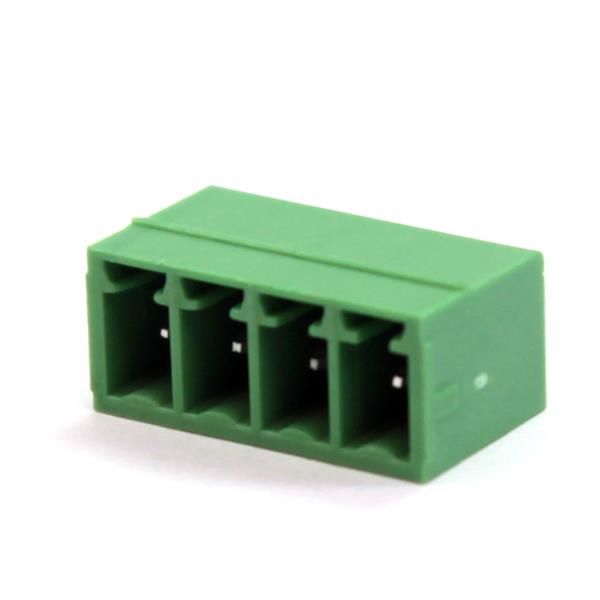 BR7MC2-04 BORNE RECEPTÁCULO PARA PCI, 4 VIAS, 180 GRAUS, PASSO 3,81MM, VERDE METALTEX °°