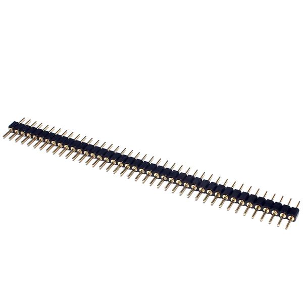 BPT-40 BARRA DE PINOS TORNEADOS 40 VIAS DOURADA, PASSO DE 2,54MM METALTEX  °°