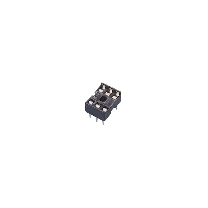 SEE-06 SOQUETE ESTAMPA PARA CIRCUITO INTEGRADO, 6 VIAS, ESTREITO (7,62MM) METALTEX°°