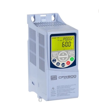 INVERSOR DE FREQUENCIA WEG 1 CV CFW500A04P3B2NB20H00G2 WEG°°