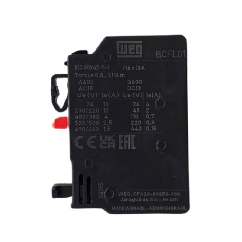 BLOCO CONTATO FRONTAL 1NF  BCFL01 WEG°°