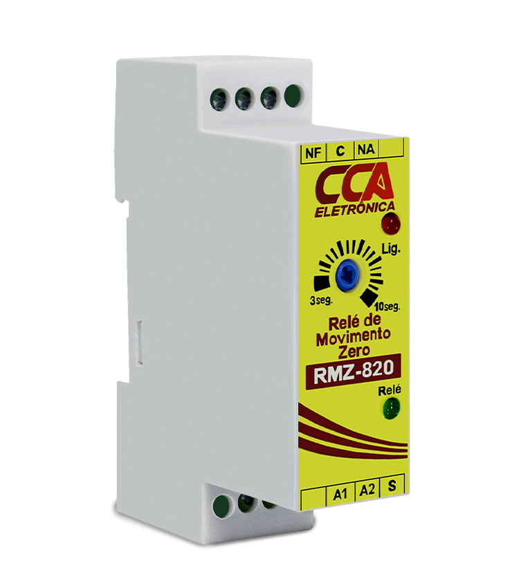 RELE MONITORAMENTO DE MOVIMENTO ZERO RMZ-820 24VCC 1 SAÍDA REVERSÍVEL SIBRATEC °°