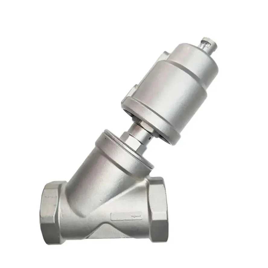 VALVULA ANGULAR SIMPLES ATUADOR INOX 1/2 MTA°°