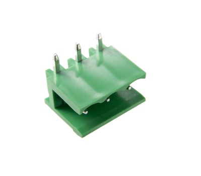 BR8MN1-03 BORNE RECEPTÁCULO PARA PCI, 3 VIAS, 90 GRAUS, PASSO 5,08MM, LATERAL ABERTA, VERDE METALTEX°°