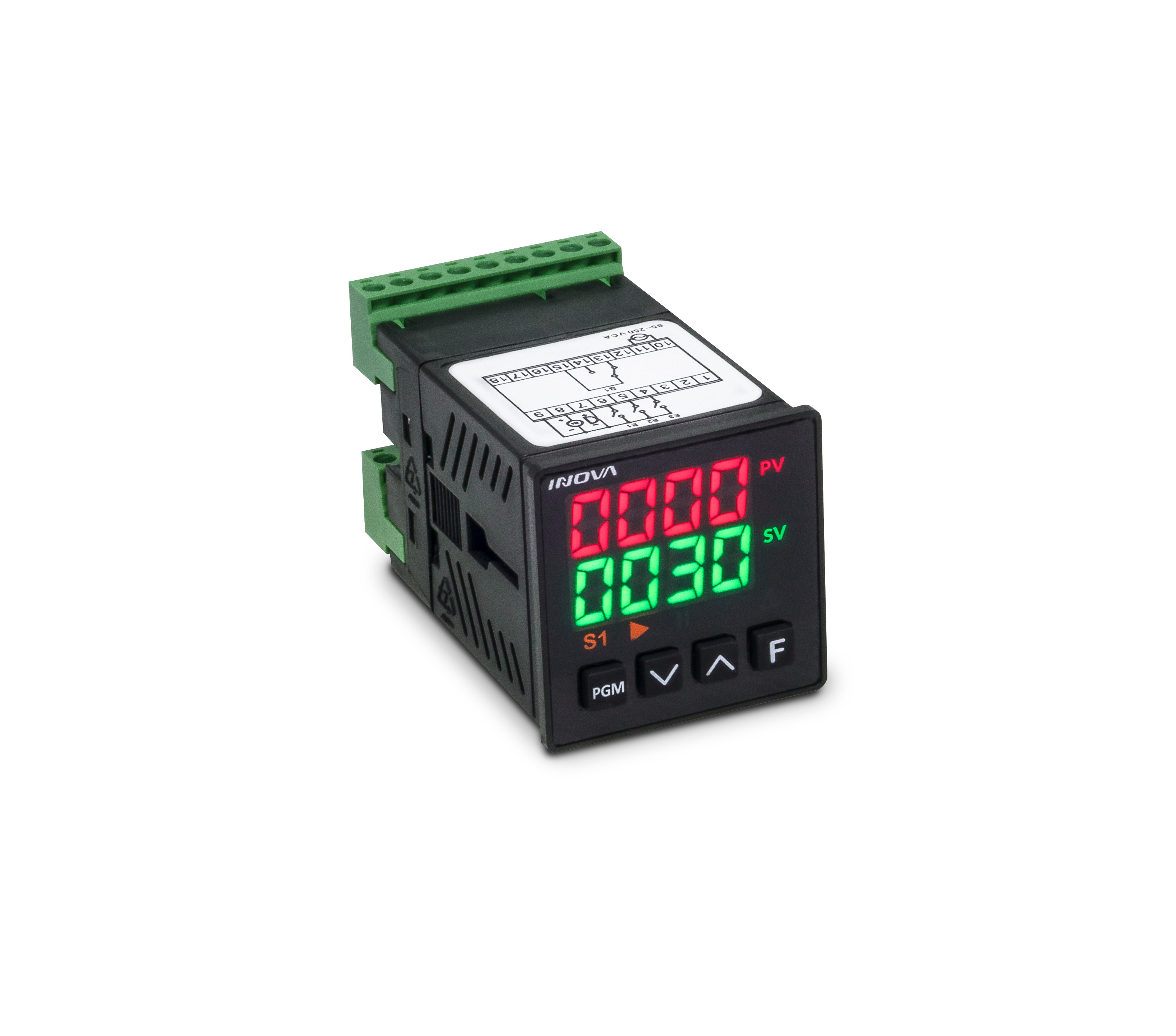 CONTROLADOR DIGITAL DE TEMPERATURA INV-KA KA2-02-M-H INOVA°°
