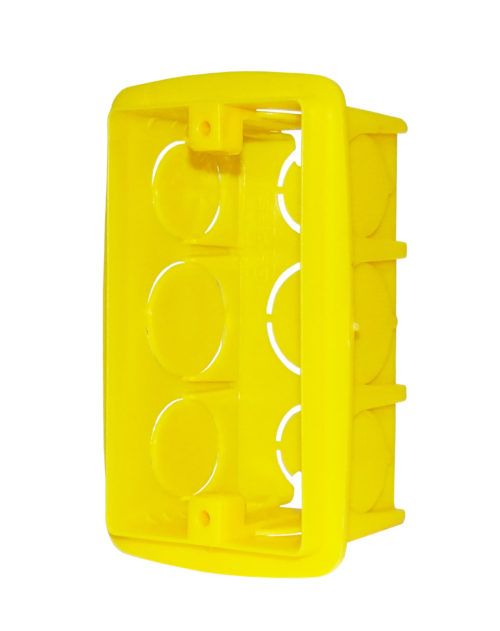 CAIXA LUZ 4X2 EMBUTIR AMARELA  620621S ILUMI°°