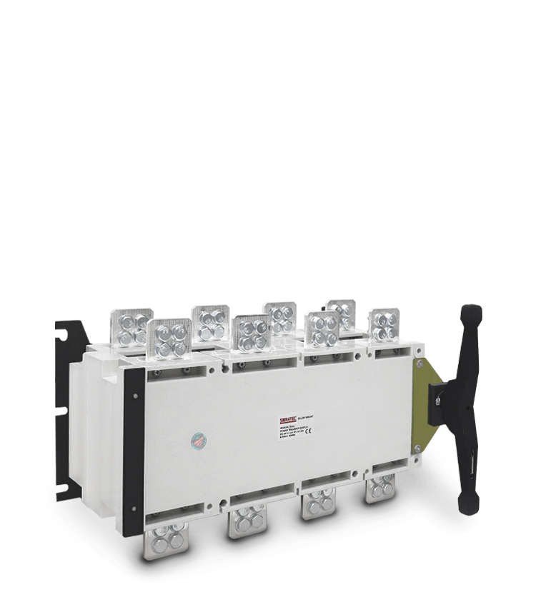 CHAVE DE TRANSFERÊNCIA MANUAL REDE/GERADOR SGLZ4 1000A 4 POLOS - 3 POSIÇÕES - IL8411 SIBRATEC°°